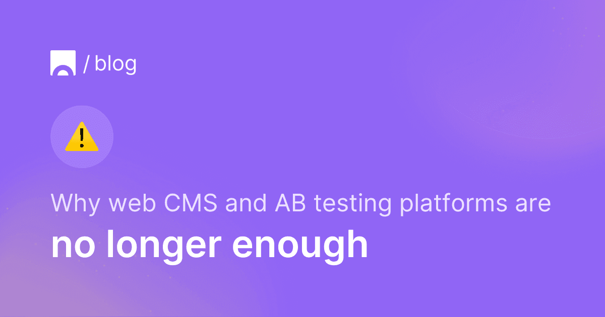 Traditional CMS and AB testing